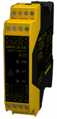 Safety relay for safety products