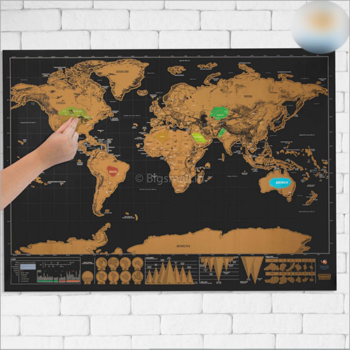 Scratch World Map By ROADS TO RICHES
