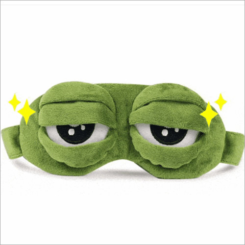  3D Plush Frog Eye Mask