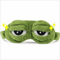  3D Plush Frog Eye Mask