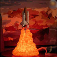  3D Rocket Table Lamp