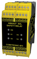 AWAX 27XXL - Double safety relay - Double self-check box