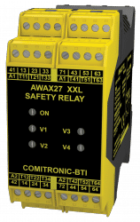 AWAX 27XXL - Double safety relay - Double self-check box