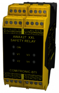 AWAX 27XXL - Double safety relay - Double self-check box