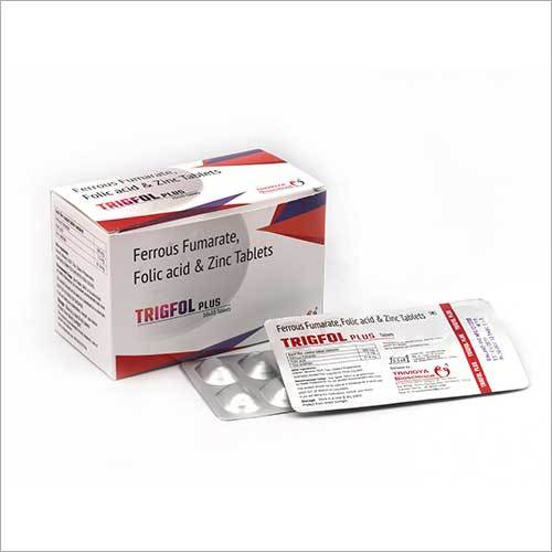 Ferrous Fumarate,Folic Acid & Zinc Tablets(Trigfol Plus) General Medicines