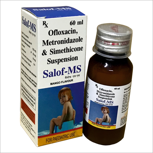 60 ml Ofloxacin Metronidazole and Simethicone Suspension