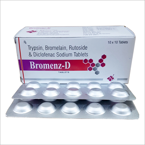Trypsin Bromelain Rutoside and Diclofenac Sodium Tablets