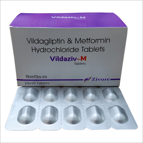 Vildagliptin and Metformin Hydrochloride Tablets