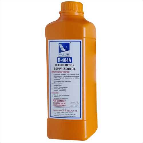 Refrigeration Compressor Oil - 1 Liter/Day, Yellow Color | Industrial Application for Automotive Usage