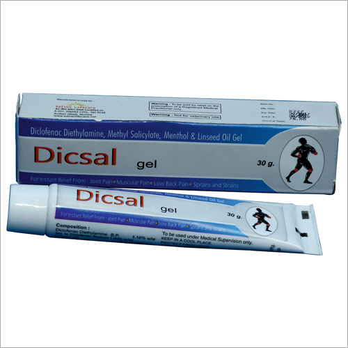 30 gm Diclofenac Diethylamine Methyl Salicylate Menthol and Linseed Oil Gel