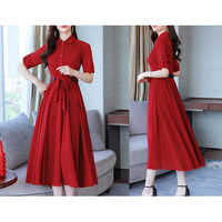 Red Korean Dress
