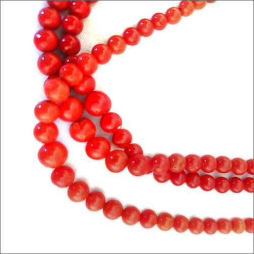 Cabochon Red Coral Beads