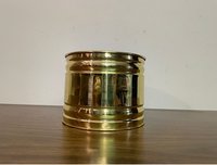 BRASS TEXTURE WITH COPPER BAND PLANTER