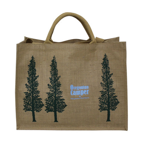 Available In All Color Pp Laminated Jute Shopping Bag With Padded Rope Handle