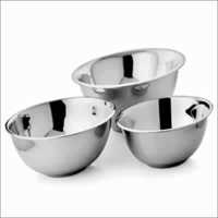 Steel Footed Bowl Set - 304 Stainless Steel, Varied Sizes, Polished Finish, Corrosion Resistant