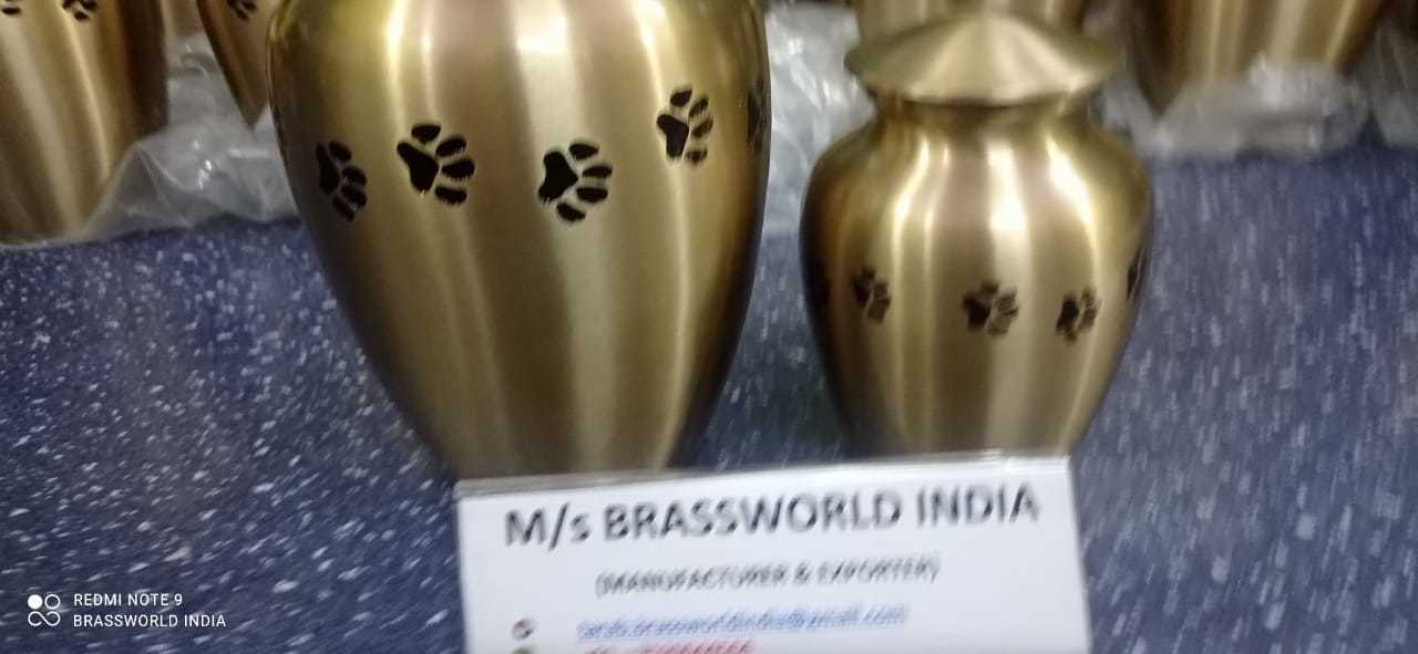 BRASS PET URN MANUFACTURER FUNERAL SUPPLIES