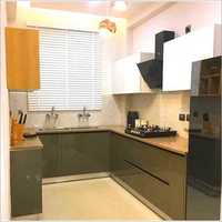 Modern U Shaped Modular Kitchen No Assembly Required