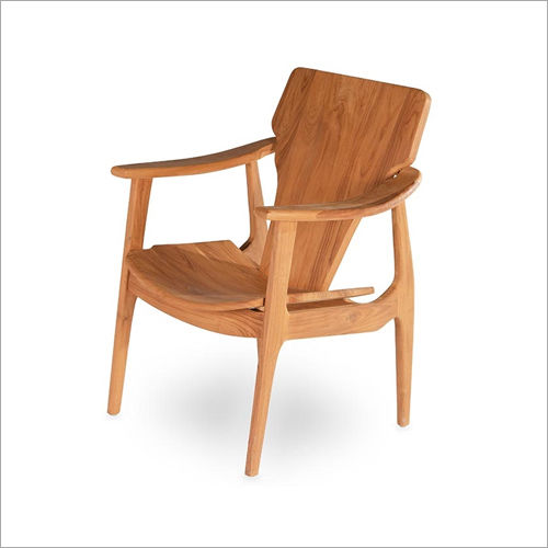 Teak Wood Modern Accent Chair