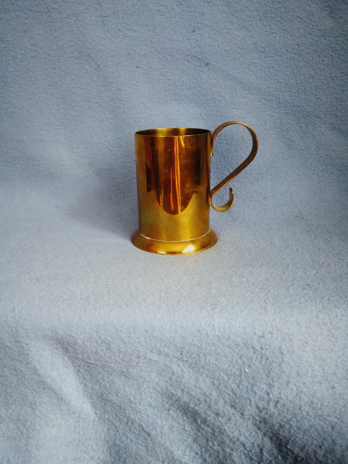 OLD BRASS HANDCRAFTED JUG PLANTER