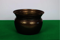 OLD BRASS HANDCRAFTED JUG PLANTER
