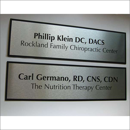 Muticolor Office Name Plate