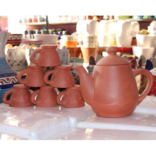 Brown Terracotta Clay Teapot