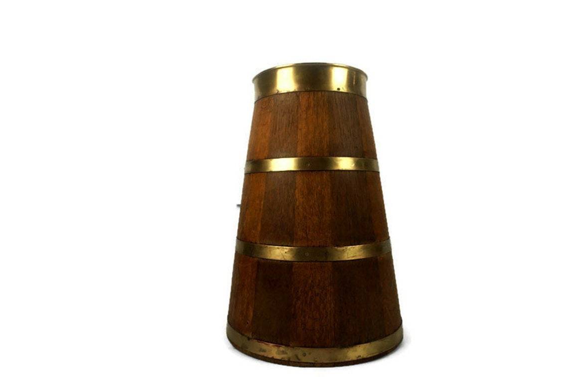 WOODEN DECORATIVE FLOWER POTS