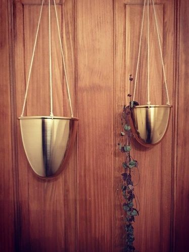 Brass Outdoor Hanging Planter To Let Your Backyard Shine