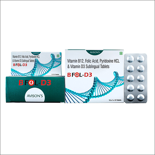 Vitamin B12 Folic Acid Pyridoxine Vitamin D3 Sublingual Tablets
