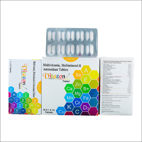 Multivitamins Multiminerals And Antioxidant Tablets