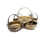 Brass Planter In Basket Shaped