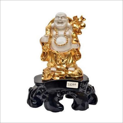Laughing Buddha Marble Statue