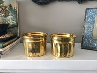Brass Ceremic Indoor Table Top Planter