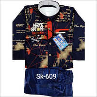 SK-609 Kids Wear Jeans And Shirt