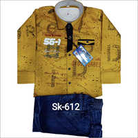 SK-612 Kids Wear Jeans And Shirt