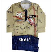 SK-613 Kids Wear Jeans And Shirt