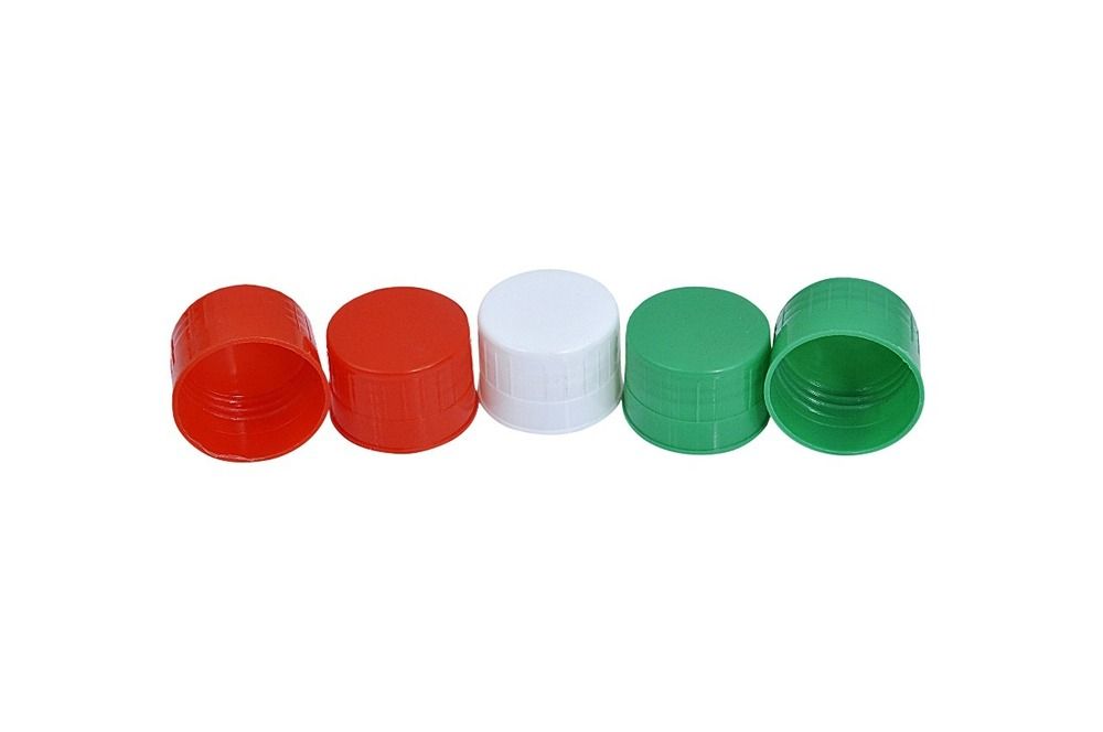 28Mm Plastic Phenyl Bottle Caps - Color: Red