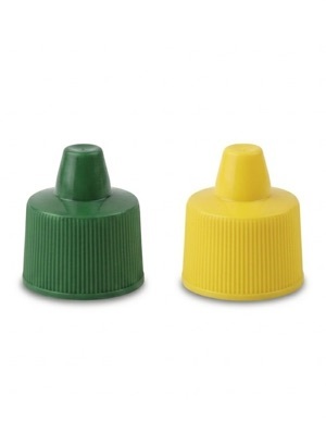 Toilet cleaner bottle caps