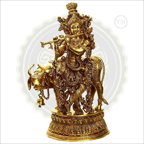 Brass Krishna Statue