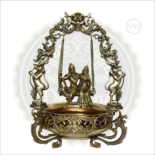 Brass Radha Krishna Statue