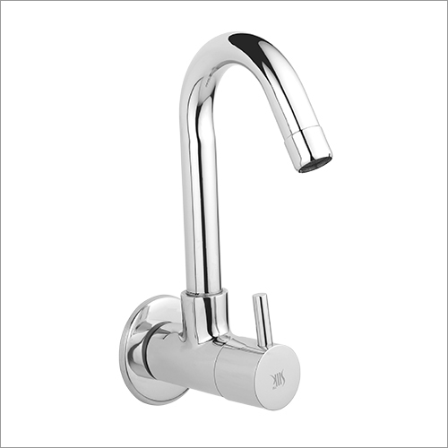 Sink Cock Swinging Spout With Wall Flange