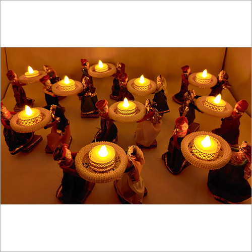 Puppet Pair Diya Stand