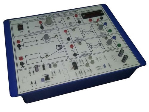 FIBER OPTIC TRAINER (NUMERICAL APERTURE, ATTENUATION LOSS, BENDING LOSS AND SPEED OF LIGHT)