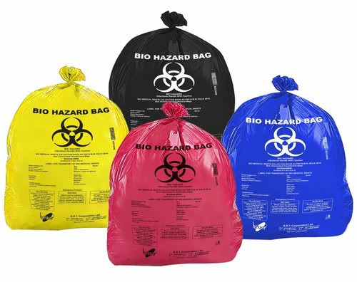 Biodegradable Biomedical Garbage Bags biohazard waste collection bag