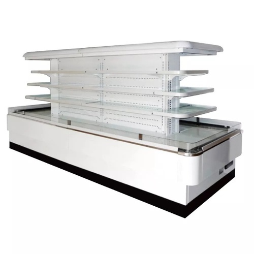 New Product Supermarket Vertical Rectangular Around Remote Multi Deck Open Chiller Showcase Application: Restaurant