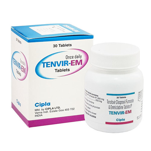 Tenvir EM (Emtricitabine 200mg + Tenofovir disoproxil fumarate 300mg)