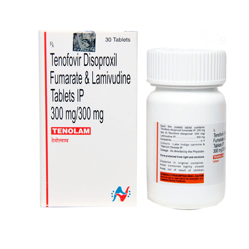 Tenolam (Lamivudine 300mg + Tenofovir disoproxil fumarate 300mg)