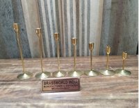 Taper Brass Candle Holder Set Of Seven