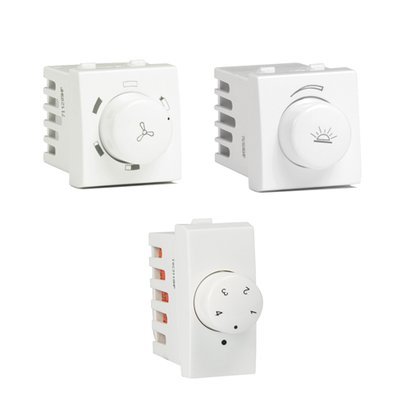 White Electric Fan Regulators And Dimmers By KHATRI ELECTRICAL AUTOMATION