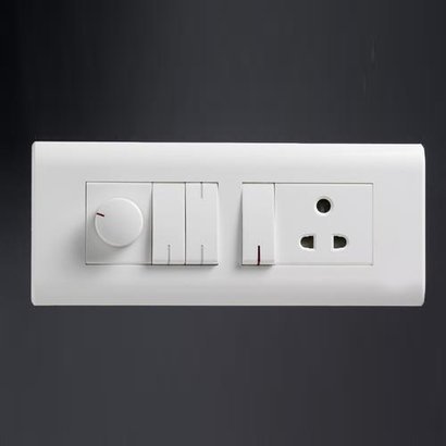 White Electrical Modular Switches